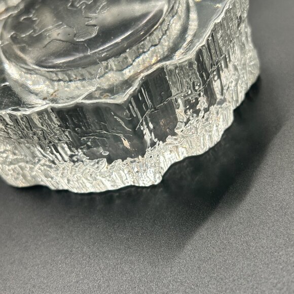 Vintage Iittala Aslak Glass Dishes Candle Holders Tapio Wirkkala Set of 2 Decor - Picture 9 of 10